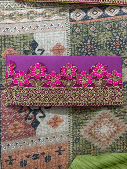Money Envelope Zardozi Work