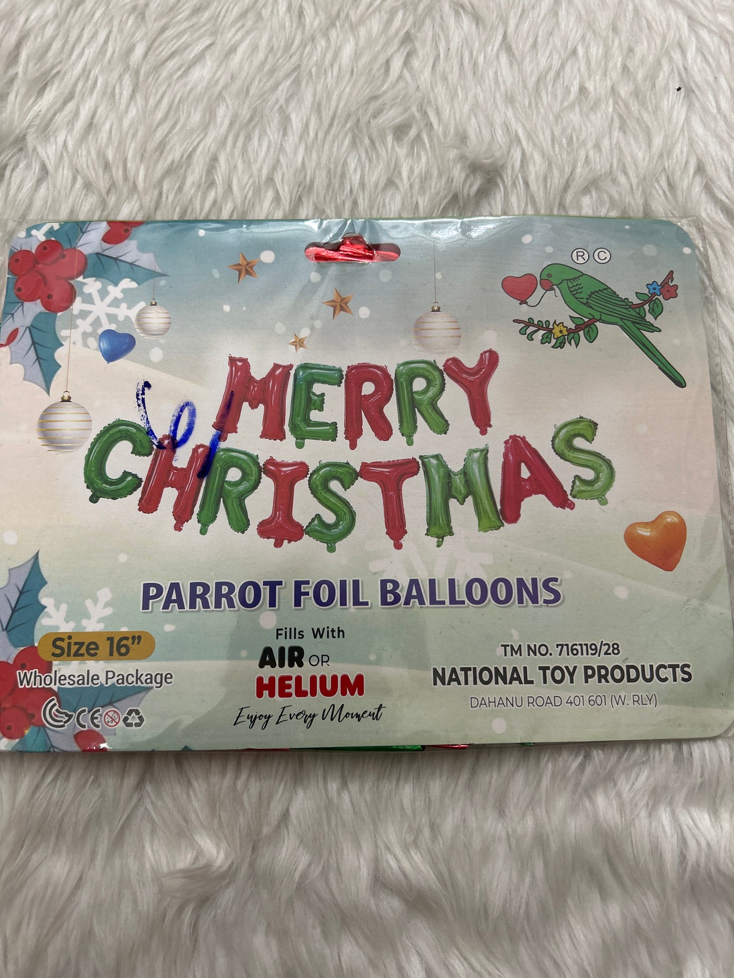Foil Balloon- Merry Christmas