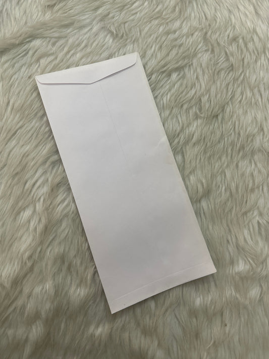 White Envelope 10.5" x 4.5" 100 GSM