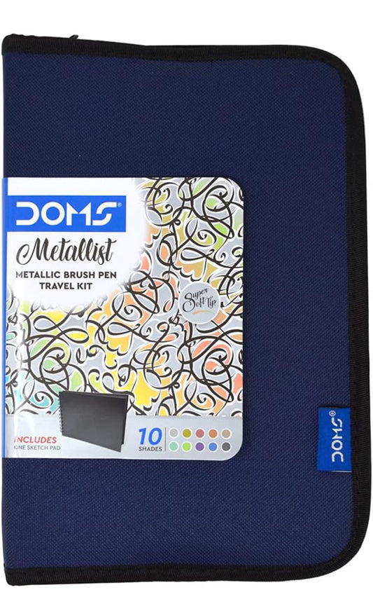 DOMS Metallic Brush Pen Travel Kit