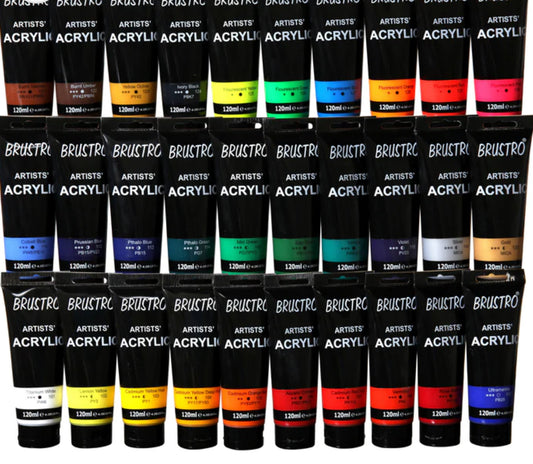 Acrylic Colour 30 Shades Brustro