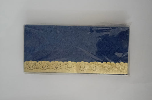 Blue with Golden Border Money Envelope