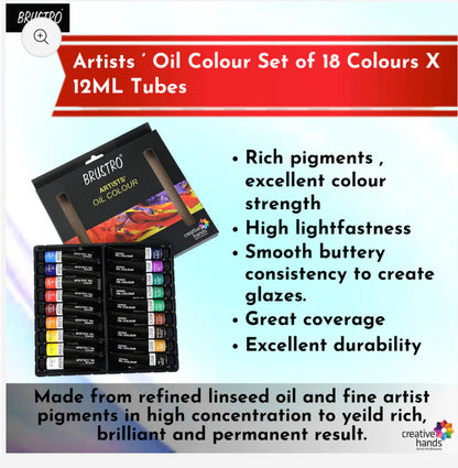 BR Oil Colour Tubel Set 18x12 ml