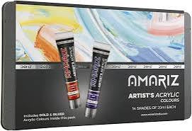DOMS AMARIZ ARTST ACRYLIC 14 SHADES TUBE 14X20ML