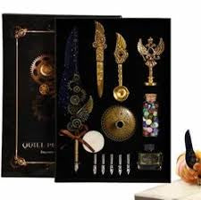 Marco polo 13 Antique Calligraphy Feather Pen Set