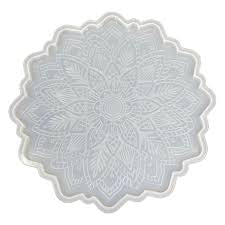 Round Silicon Mould - Mandala (20 cms)