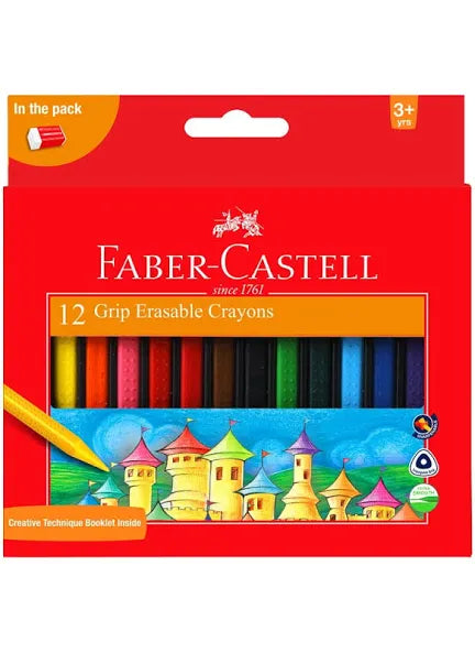 Faber-Castell Erasable Crayons (12 Sets)
