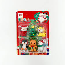 Christmas Eraser Set