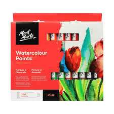 Mont Marte Watercolour Paint Tubes 12 ML Set of 24