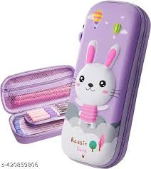 Pencil Pouch Purple Bunny