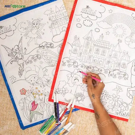 Colouring Mat with Colours