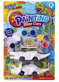 DIY Painting Dino Cars