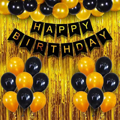 Happy Birthday Party Set Balloons 36 Pcs