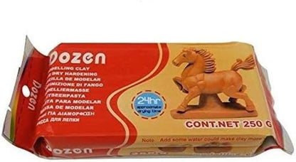 Dozen Modelling Clay Brown 250 g