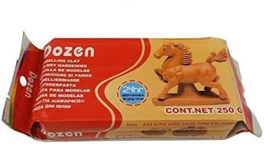 Dozen Modelling Clay Brown 250 g