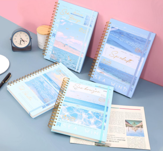 Spiral Notebook Sea Theme