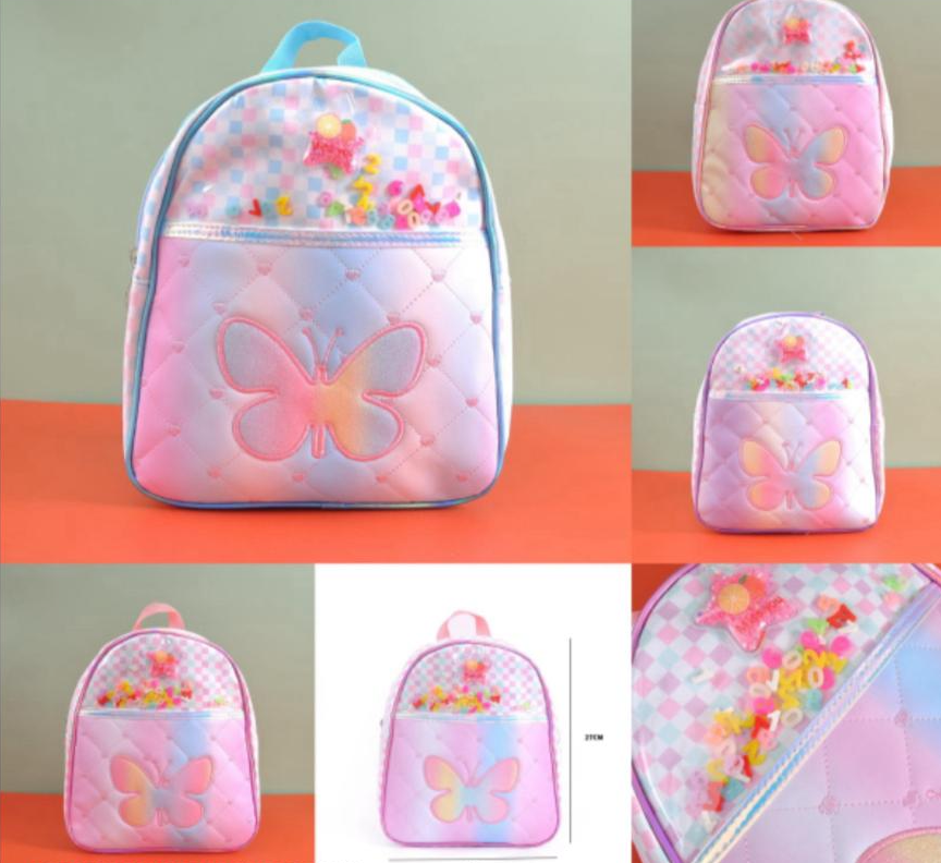 Fancy Bag Butterfly Theme Backpack Waterproof Bag