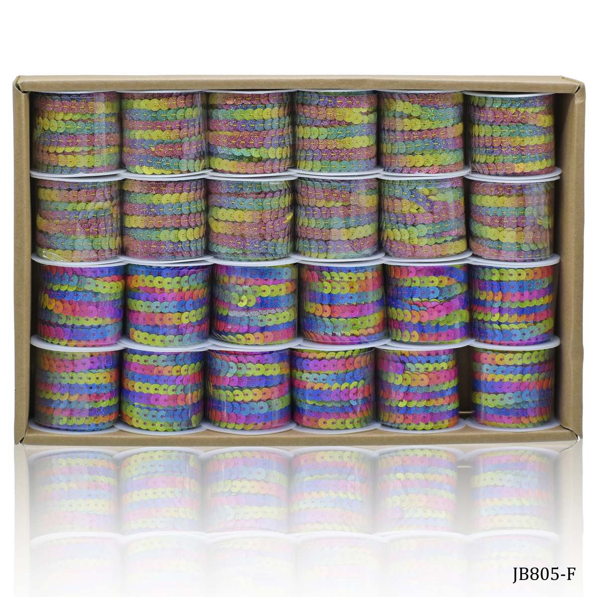 Craft Lace Rope Glitter Multi Colour- Jags