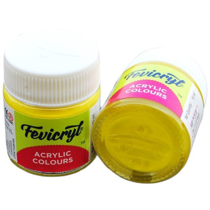 Fevicryl Acrylic Colours 15ml (Lemon Yellow 11)