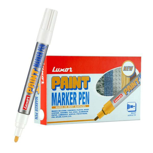 Luxor Paint Marker Pens -White