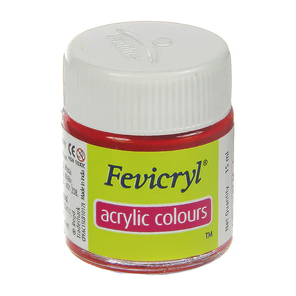 Fevicryl Acrylic Colours 15 ml (Crimson 04)