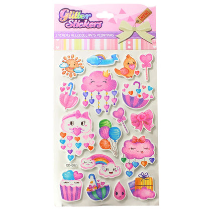 3D Glitter Sticker