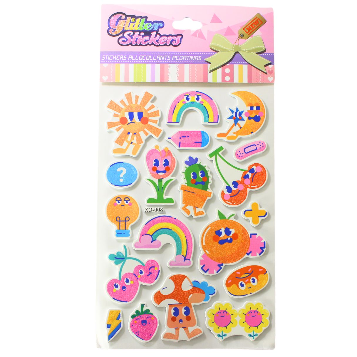 3D Glitter Sticker