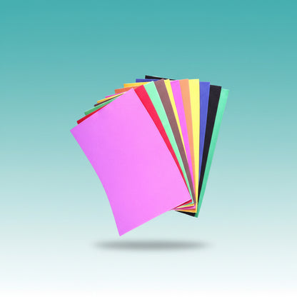 A4 Foam Sheet Without Sticker Multi Colour by Gifthubmart