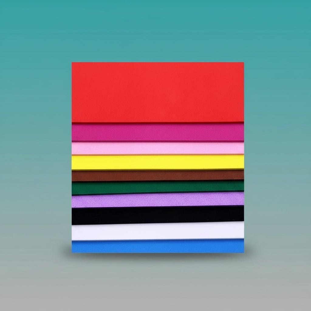 A4 Foam Sheet Without Sticker Multi Colour by Gifthubmart