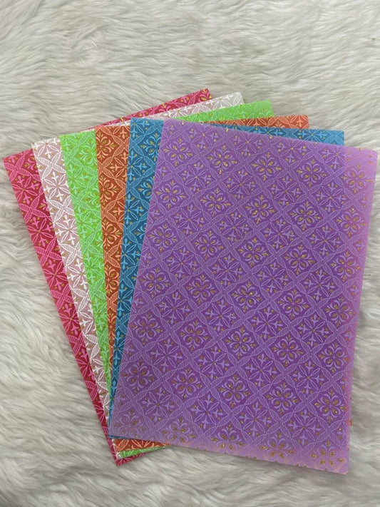 A4 Non Woven Paper Monochrome- Multicolour by Gifthubmart