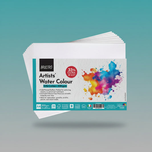 A4 Water Colour Paper (300 GSM) by Gifthubmart