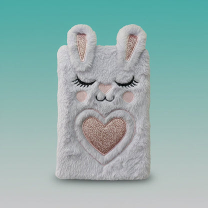 A5 Diary Fur Ear With Lock by Gift Hub Mart