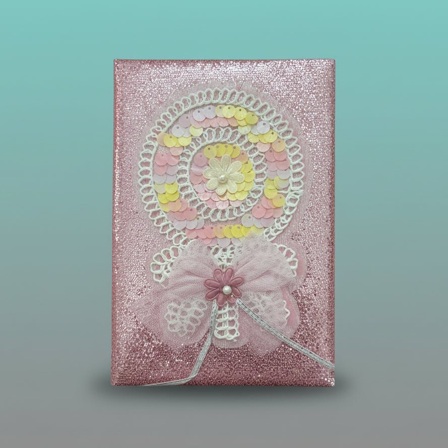 A5 Glitter Diary- Flower by Gift Hub Mart