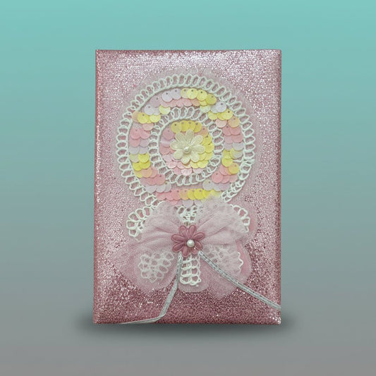 A5 Glitter Diary- Flower by Gift Hub Mart