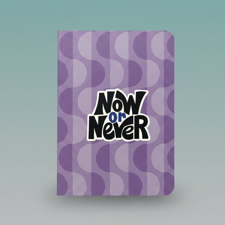 Sundaram A5 Notebook- Now Or Never with purple cover