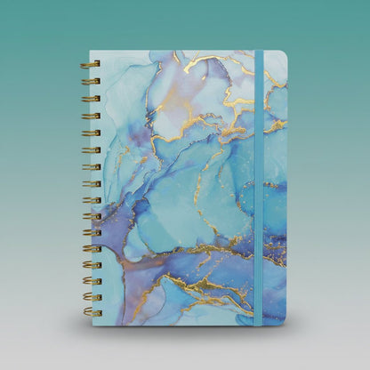 A5 Spiral Diary 1801-4- Alcohol Ink Design by Gift Hub Mart