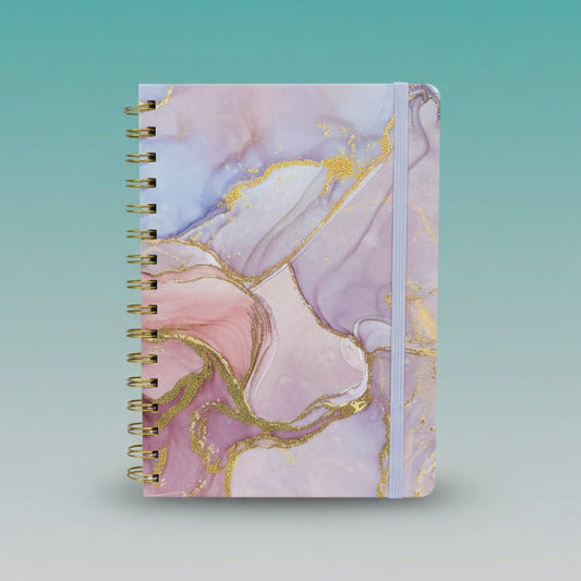 A5 Spiral Diary 1801-4- Alcohol Ink Design by Gift Hub Mart