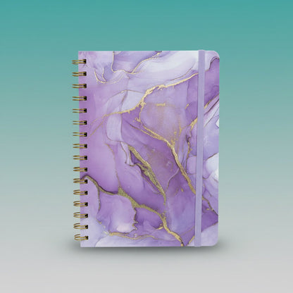 A5 Spiral Diary 1801-4- Alcohol Ink Design by Gift Hub Mart