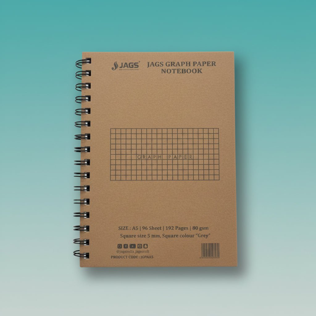 A5 Square Grid Notebook by Gifthubmart
