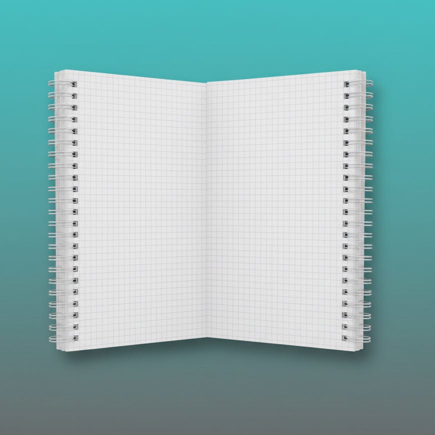 A5 Square Grid Notebook by Gifthubmart