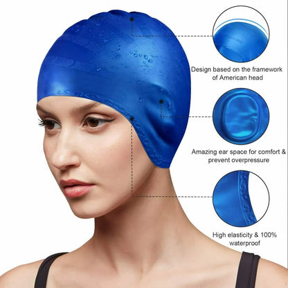 Sporty Silicon Swimming Cap Big