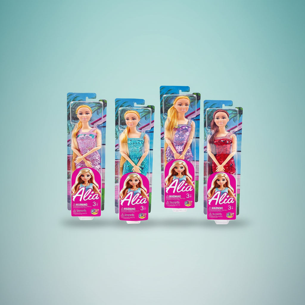 Alia Sequins Dress Doll KV 3+ by Gift Hub Mart