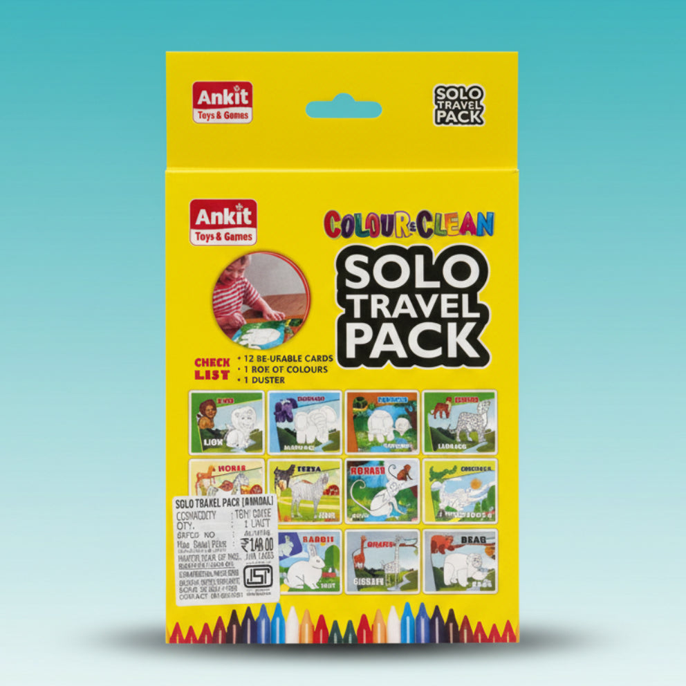Ankit Colour & Clean Animals 3+ by Gift Hub Mart