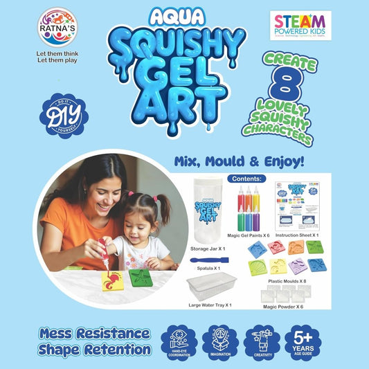 Aqua Squishy Gel Art (STEAM) Ratna 5+ by Gift Hub Mart