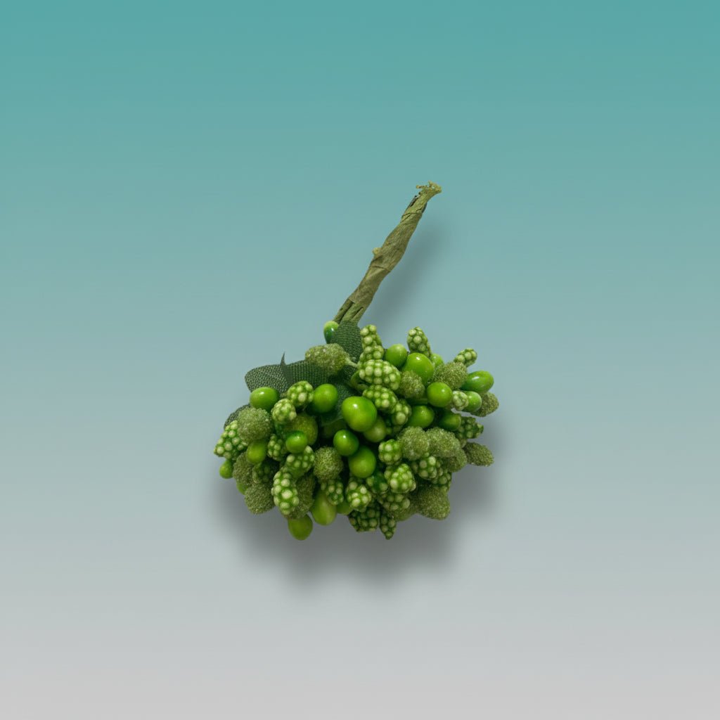 Artificial Flower Pollens Green by Gifthubmart