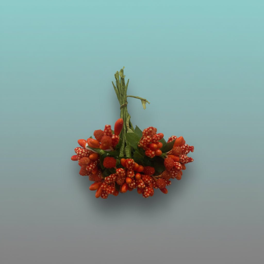 Artificial Flower Pollens Orange by Gifthubmart