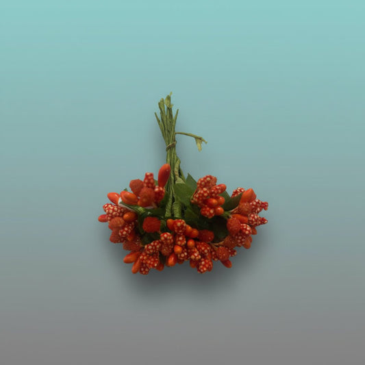 Artificial Flower Pollens Orange by Gifthubmart