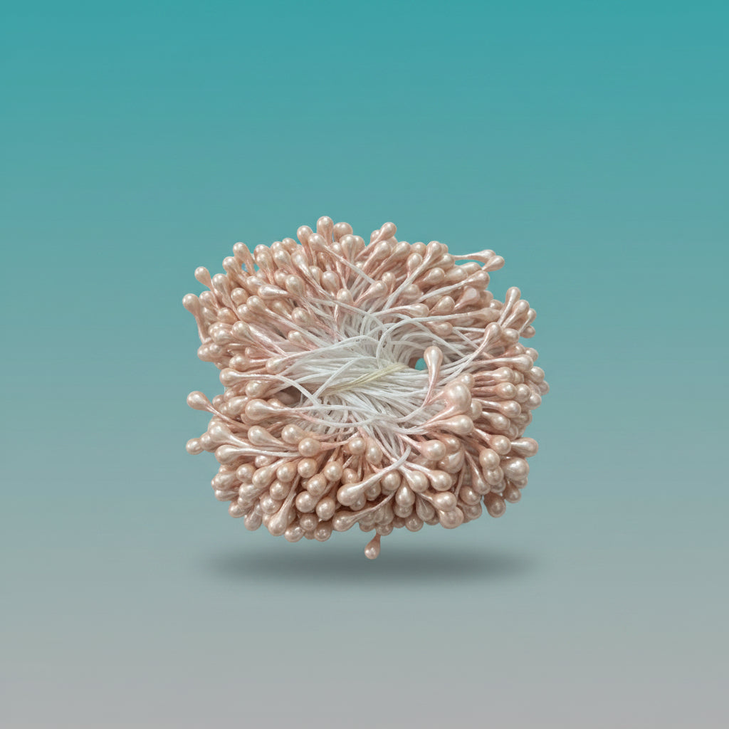 Artificial Pollen Beads- Pale Pink by Gift Hub Mart