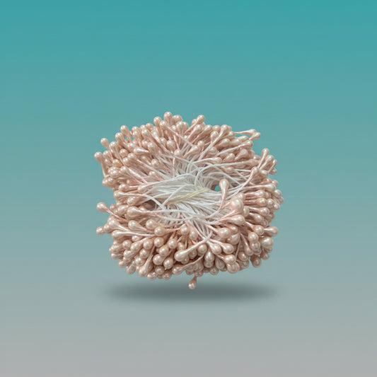 Artificial Pollen Beads- Pale Pink by Gift Hub Mart