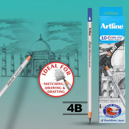 Artline Panel 4B Sketch Pencils by Gifthubmart